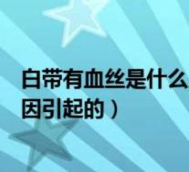 白带有血丝是什么原因引起的图片(白带有血瘙痒是什么原因引起的)