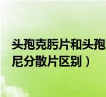 头孢克肟片和头孢地尼分散片的区别（头孢克肟片和头孢地尼分散片区别）
