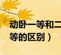 动卧一等和二等的区别d718(动卧一等和二等的区别)