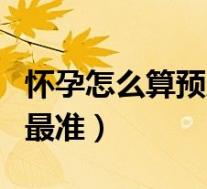怀孕怎么算预产期最准确（怀孕怎么算预产期最准）