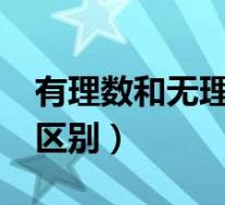 有理数和无理数的区别?(有理数和无理数的区别)