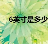 6英寸是多少厘米(5.5英寸是多少厘米)