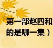 第一部赵四和刘能吵架视频(赵四和刘能打架的是哪一集)