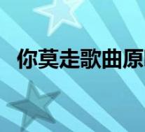 你莫走歌曲原唱完整版(你莫走歌曲原唱)