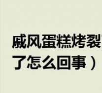 戚风蛋糕烤裂了是怎么回事(戚风蛋糕烤裂开了怎么回事)