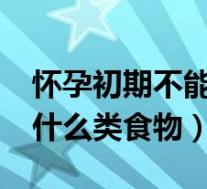 怀孕初期不能吃什么食物?（怀孕初期不能吃什么类食物）