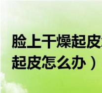 脸上干燥起皮怎么办最简单的方法(脸上干燥起皮怎么办)