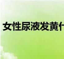 女性尿液发黄什么原因（女性尿液黄的原因）