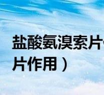 盐酸氨溴索片作用与功效说明书（盐酸氨溴索片作用）