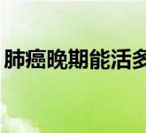 肺癌晚期能活多久60岁(肺癌晚期能活多久)