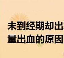 未到经期却出现少量血什么原因（没到经期少量出血的原因）