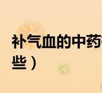 补气血的中药有哪些方子(补气血的中药有哪些)