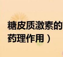 糖皮质激素的药理作用是什么（糖皮质激素的药理作用）