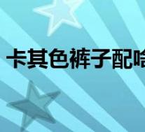 卡其色裤子配啥颜色上衣好看(卡其色裤子)