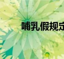 哺乳假规定多长时间(哺乳假规定)