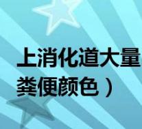 上消化道大量出血粪便颜色（上下消化道出血粪便颜色）