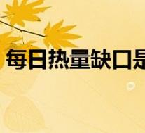 每日热量缺口是什么意思(缺口是什么意思)