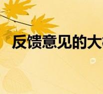 反馈意见的大概意思(反馈意见什么意思)