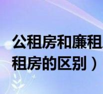 公租房和廉租房的区别能买卖吗(公租房和廉租房的区别)