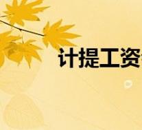计提工资会计凭证怎么做(计提)